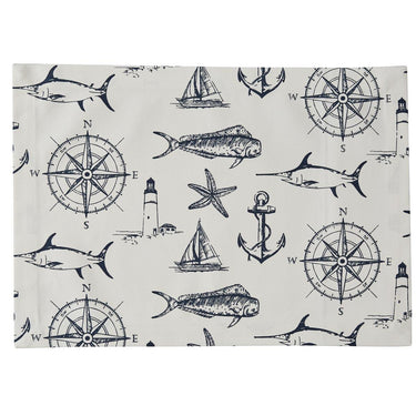 Captain's Quarters Placemat - Natural Set of 4 Park Designs - The Fox Decor